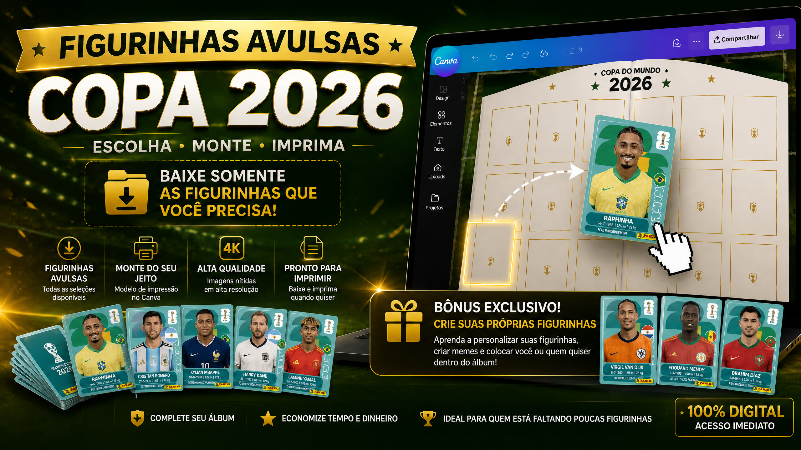 Mockup do produto no Canva